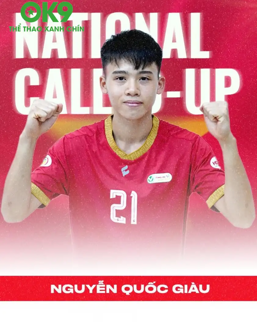 Thủ môn Nguyễn Quốc Giàu 16 tuổi được gọi lên tuyển futsal Việt Nam